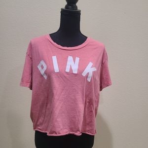 PINK CROP SHIRT